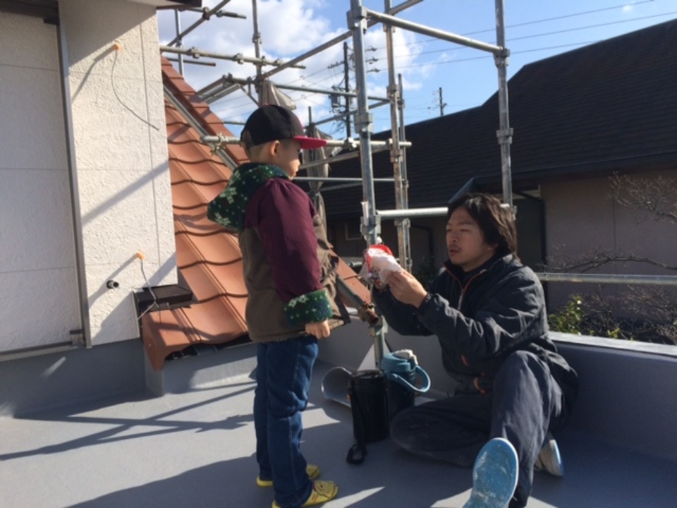 寺西です、今日はしょうたろうくんとランチタイムです！