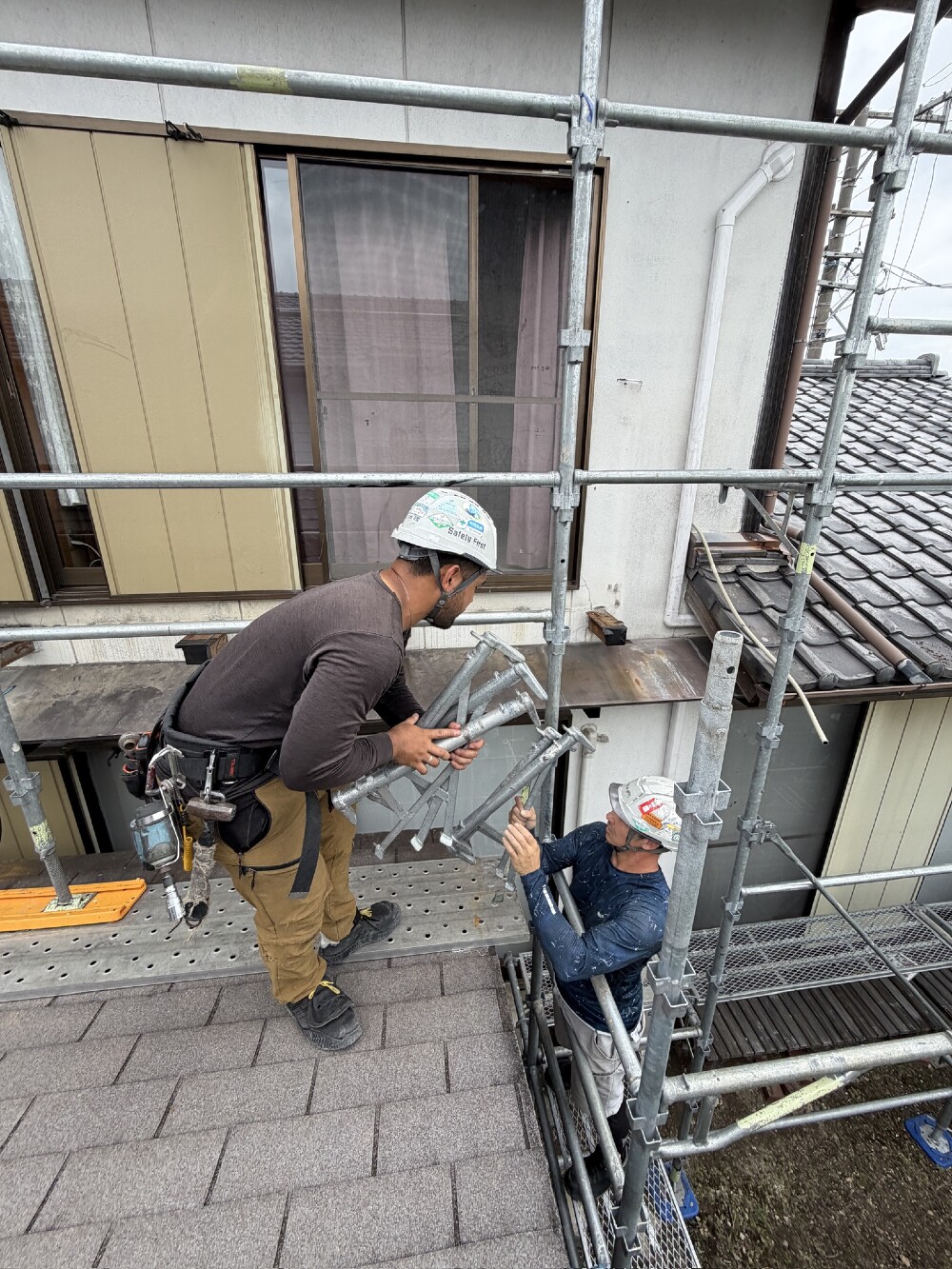 足場組み換え