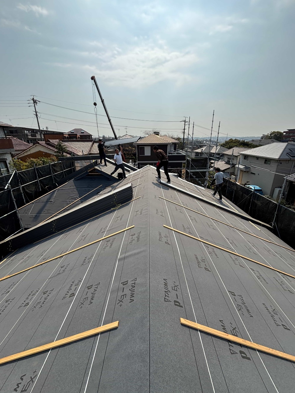 屋根の板金工事