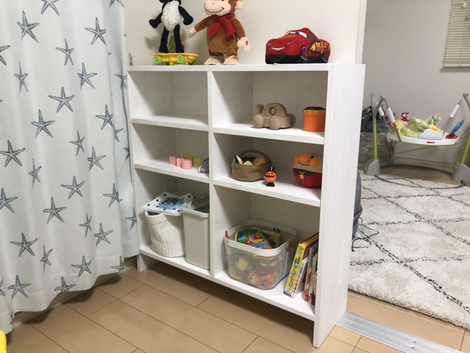 大工の山本です。 休みを利用して今年生まれた息子の収納棚を工場の端材で造りました！