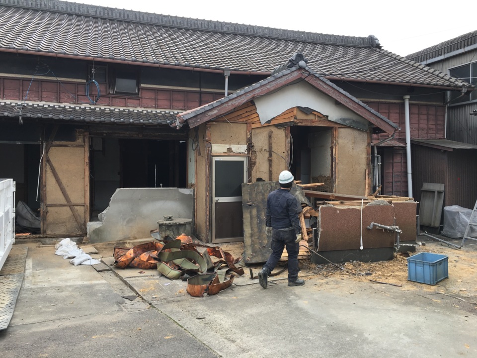 北側も解体が進んでいます。
