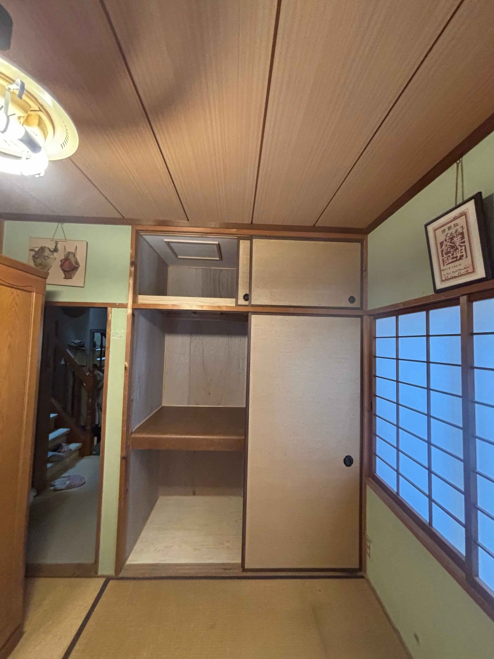 和室の耐震補強工事が終わりました