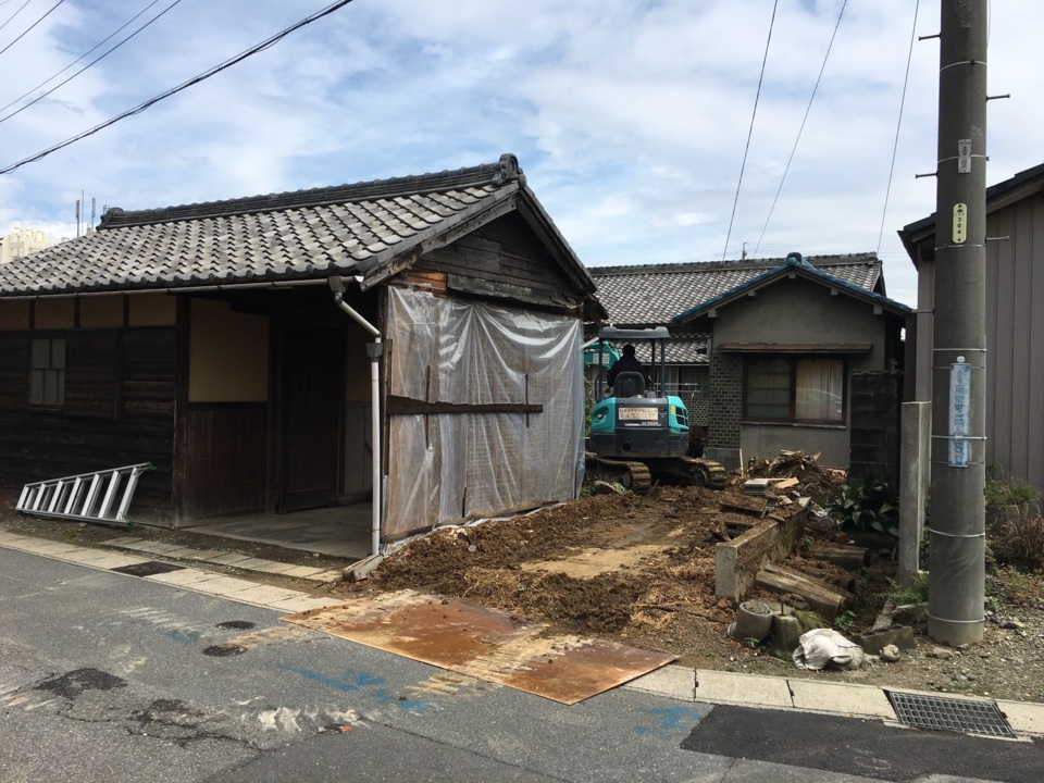 解体工事が進んでいます！