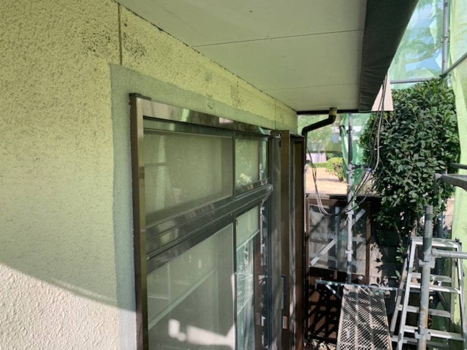 今日でケイカル貼り完了（I様邸）