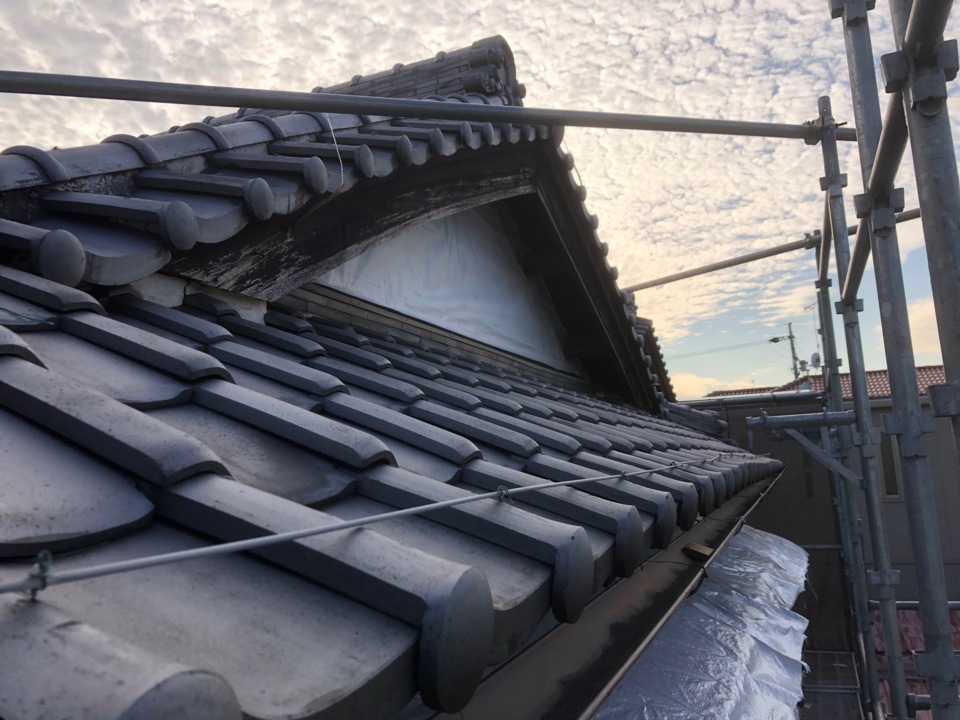  外壁下地進行中です