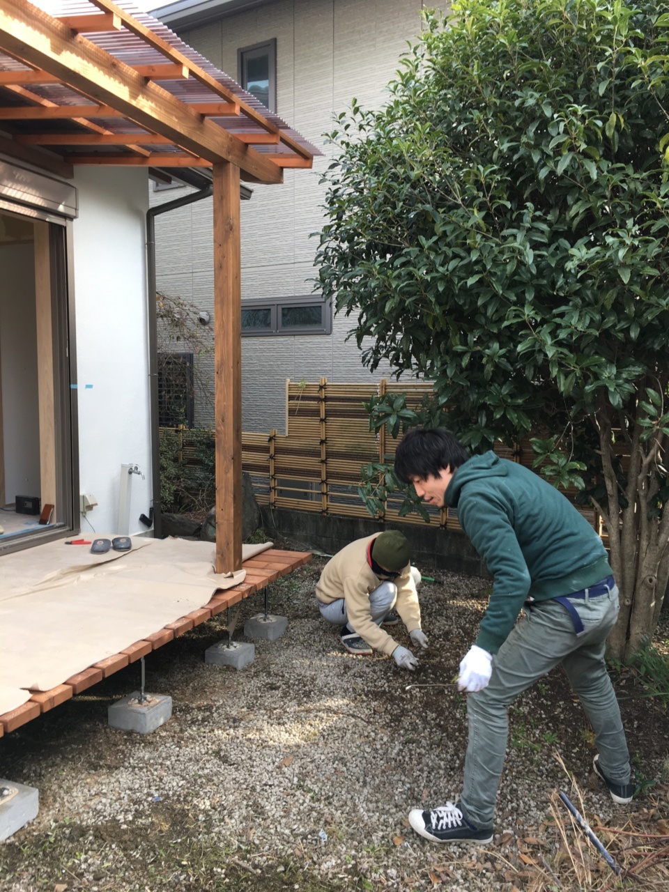 デッキも無事完成です