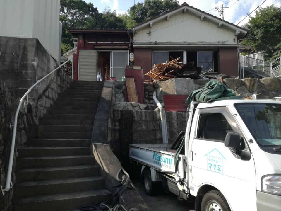 外部解体・平屋