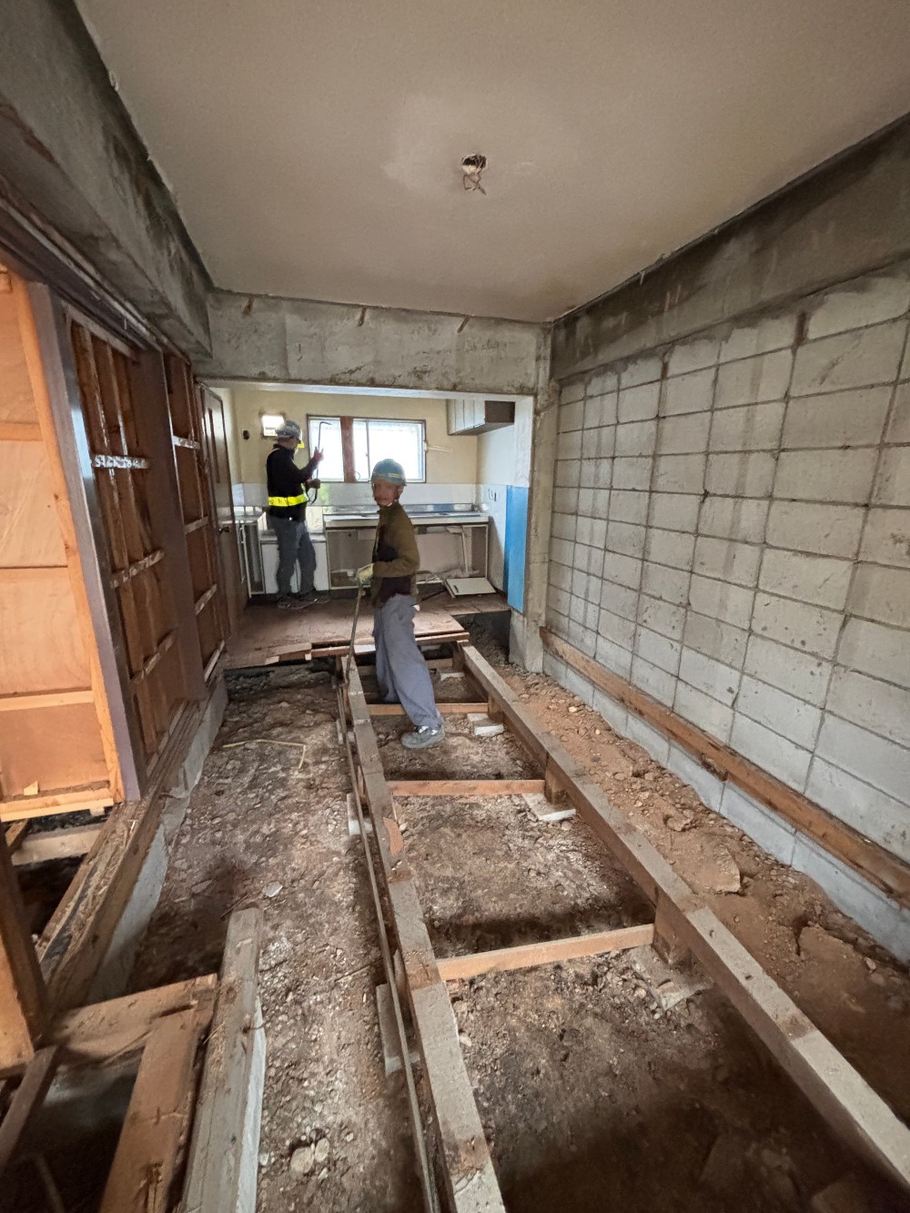 内部の解体を進めています