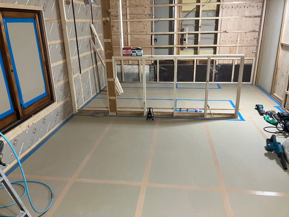 キッチン壁下地