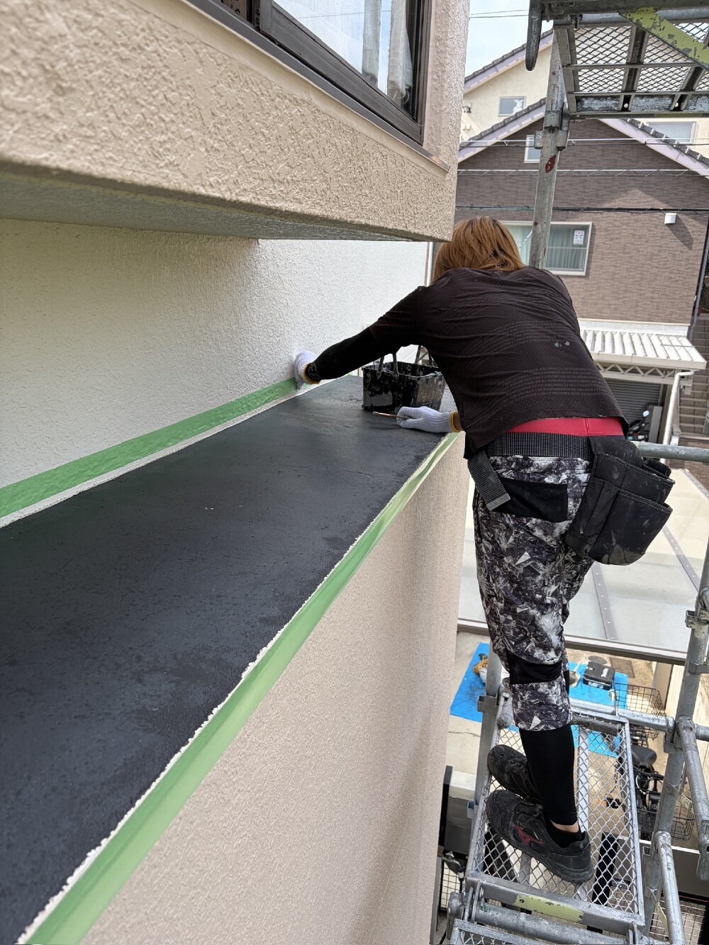 出窓屋根の防水工事