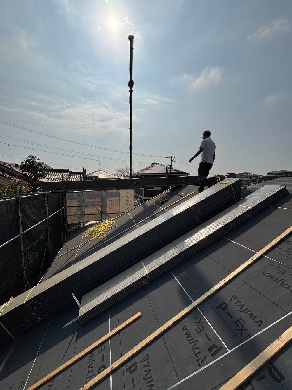 屋根の板金工事