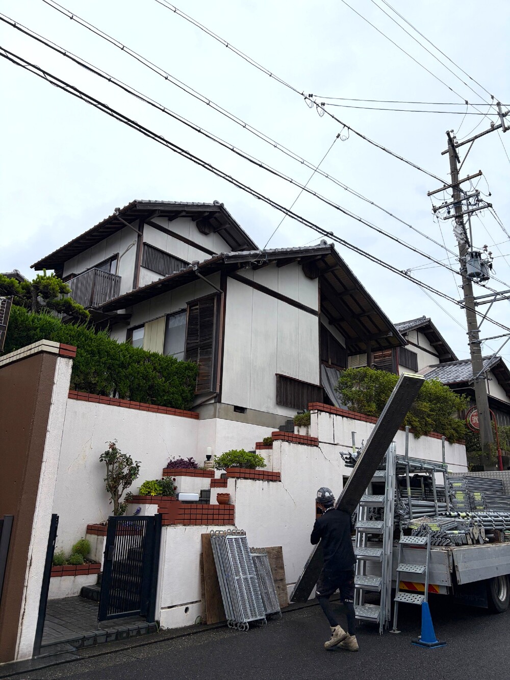 足場架け