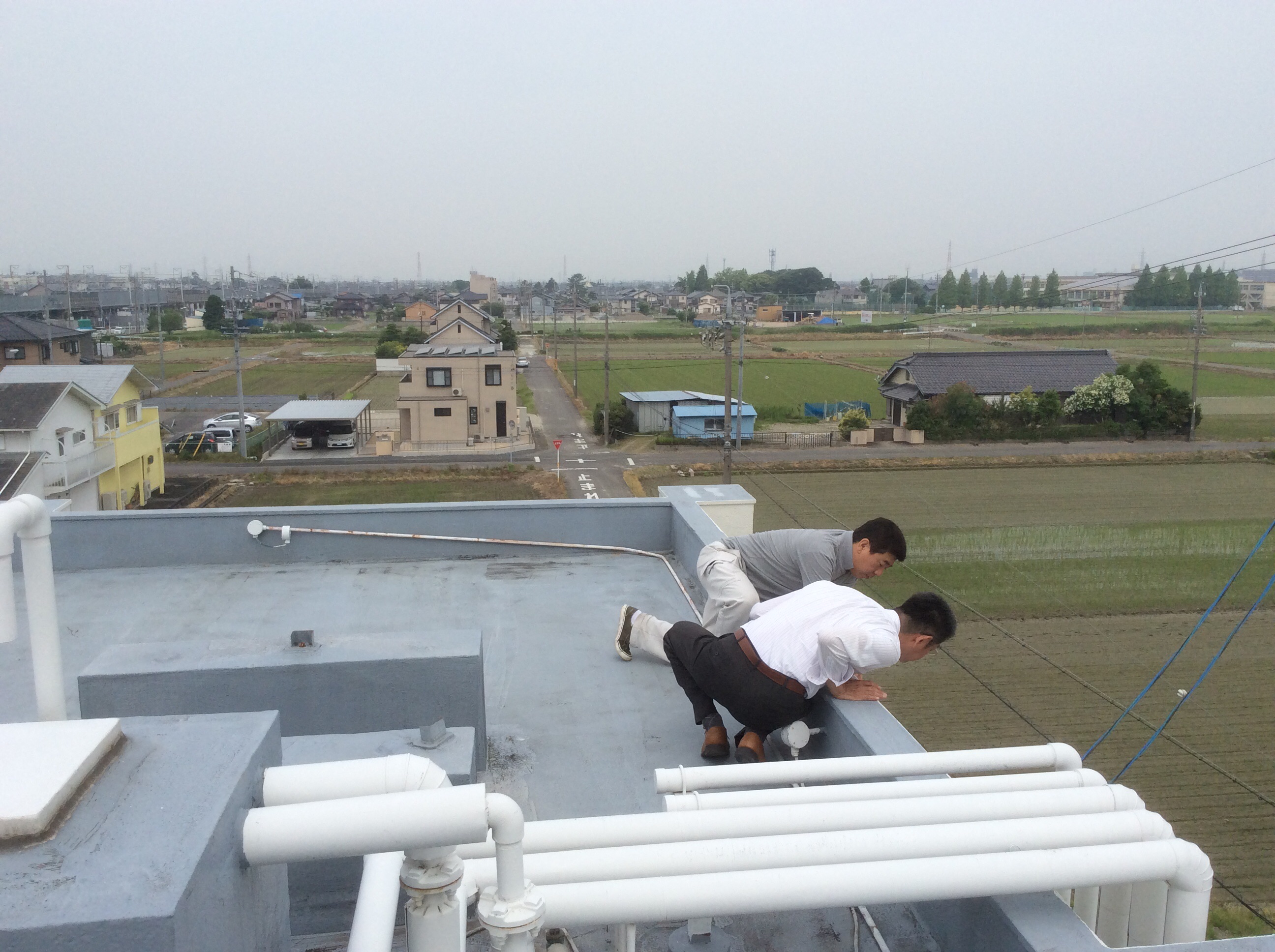 屋上の防水チェックもしています！