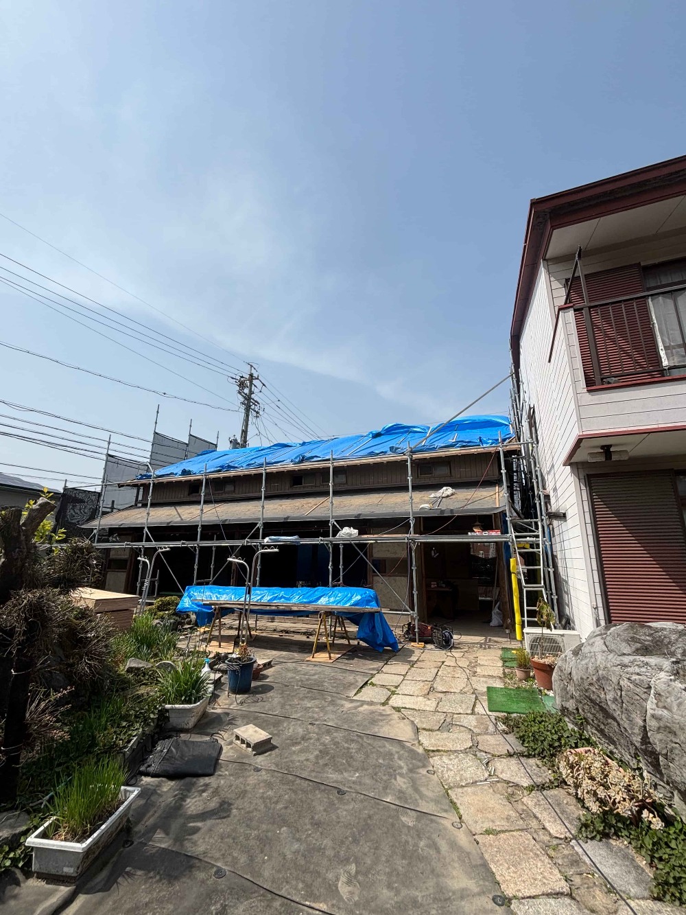 下屋、大屋根ｍ