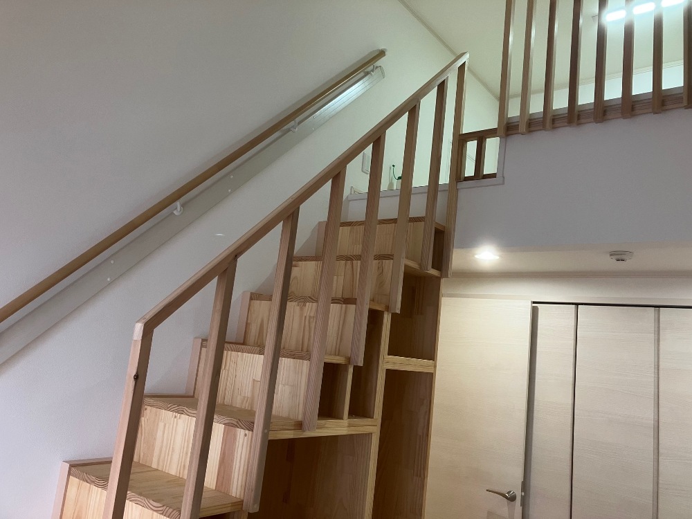 落下防止格子取付