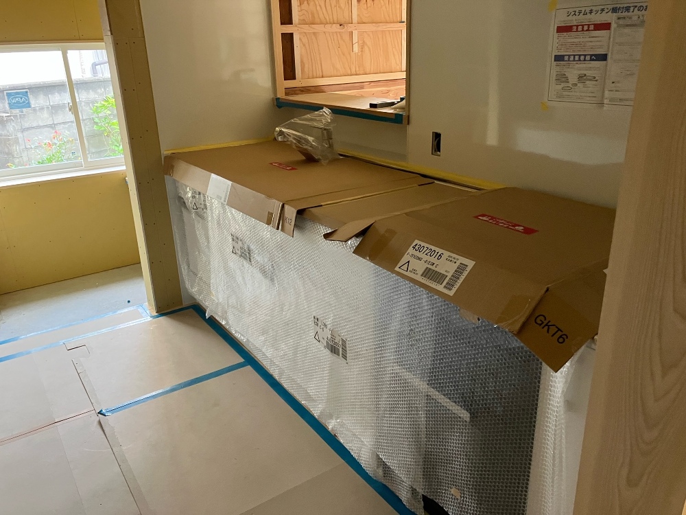 キッチンが施工されました