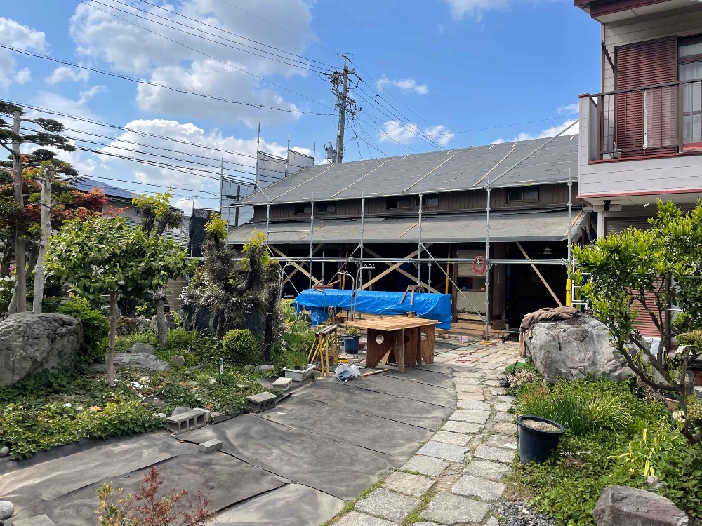 ルーフィング施工完了