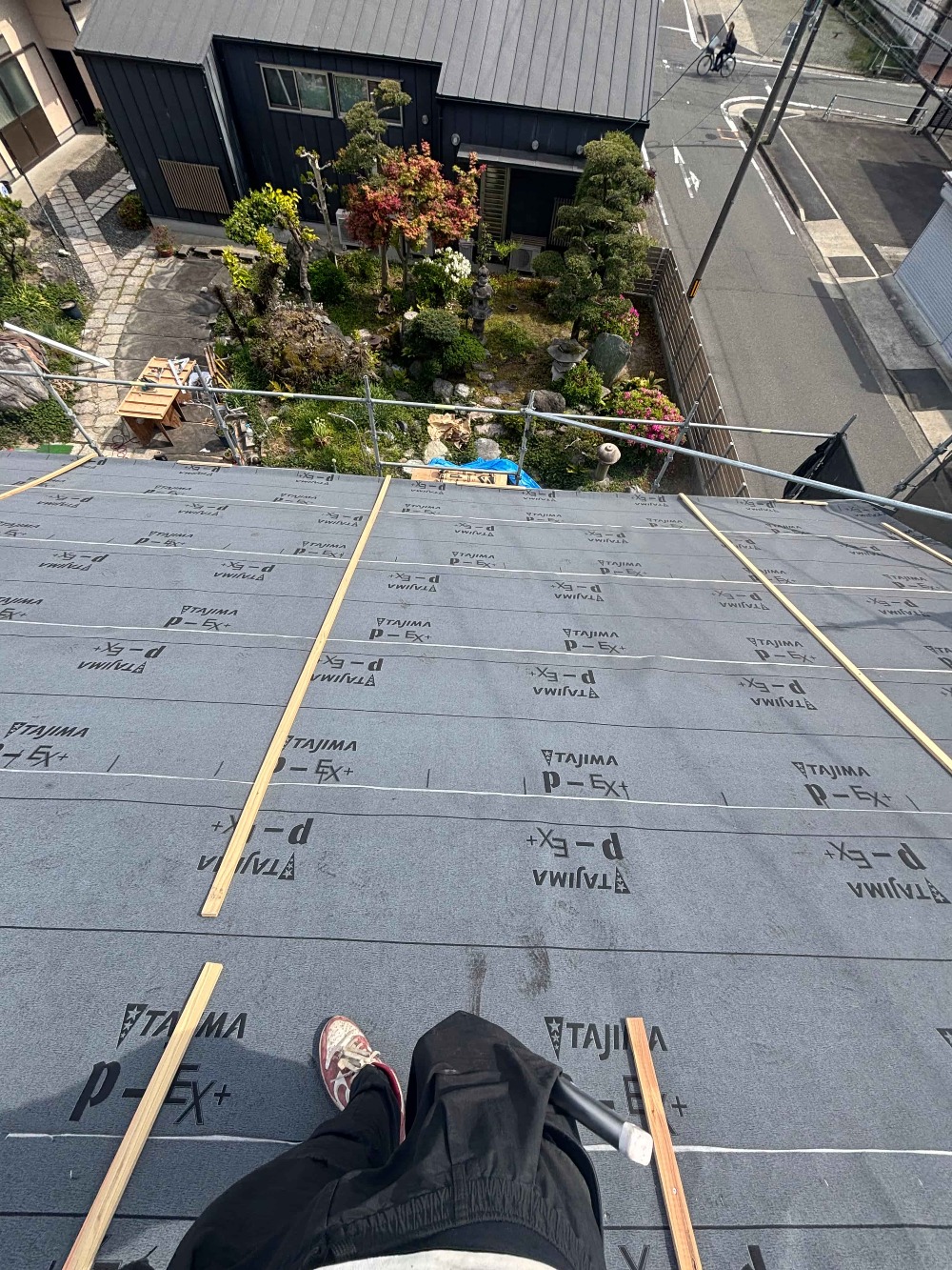 大屋根施工