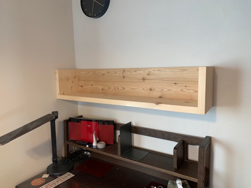 オーダー家具・無垢材の本棚（M様邸）