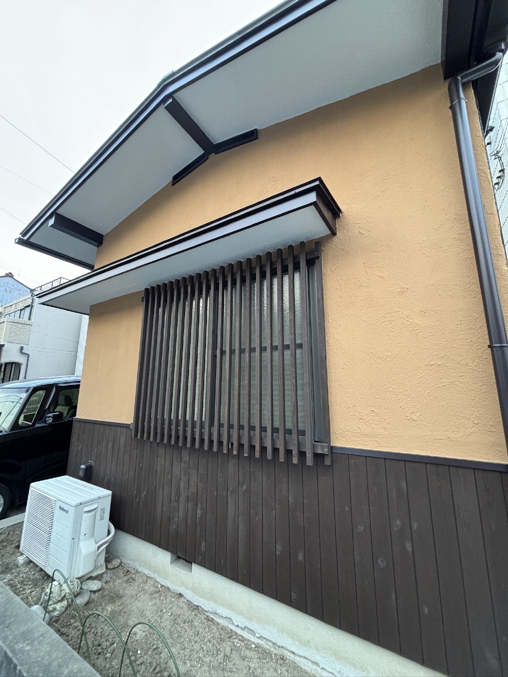 外装工事、綺麗に仕上がりました