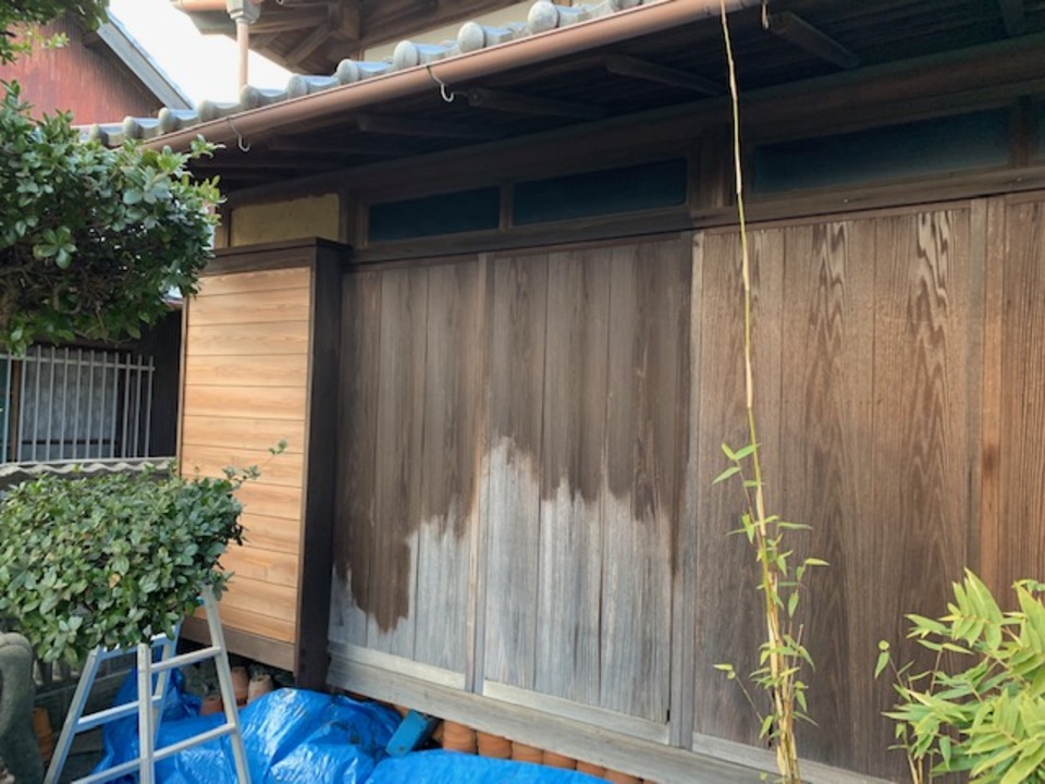 木製戸箱の改修工事