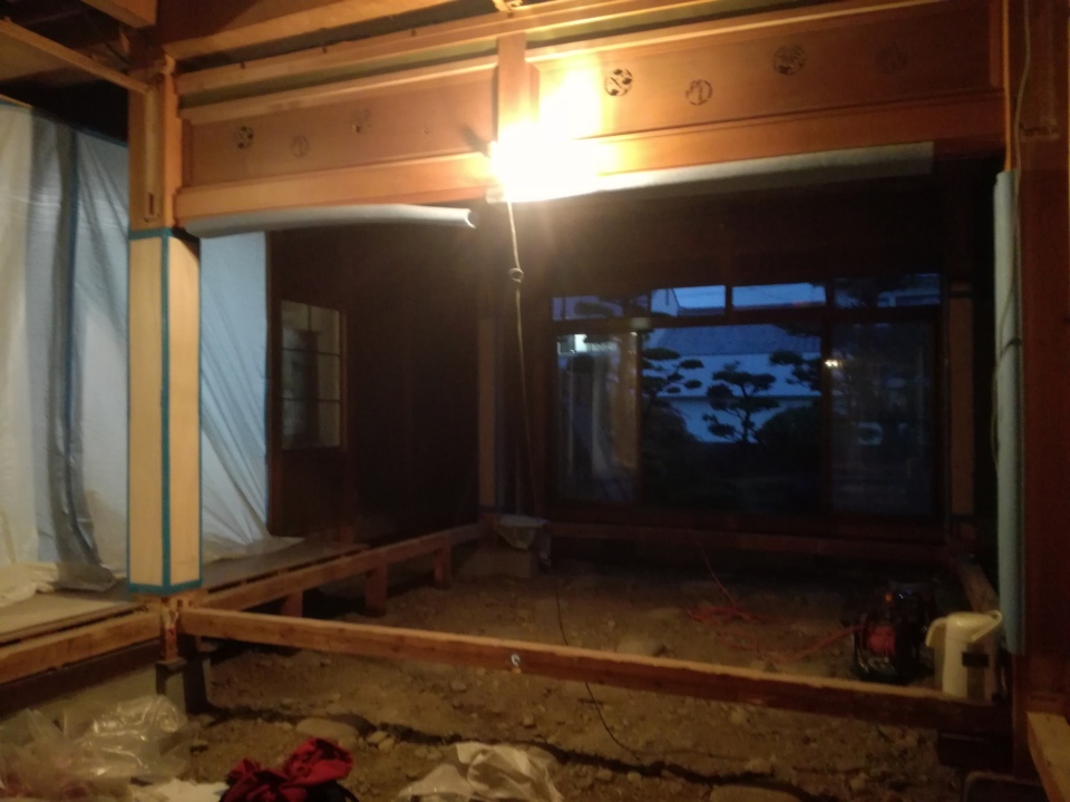解体も一段落、みんなありがとう！