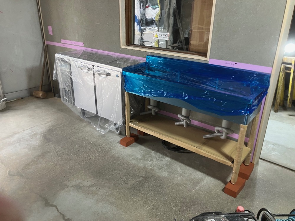 厨房機器が設置されました