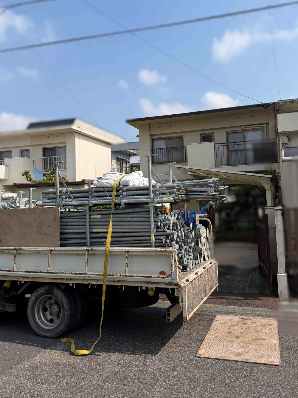 連棟住宅　屋上屋根　防水工事