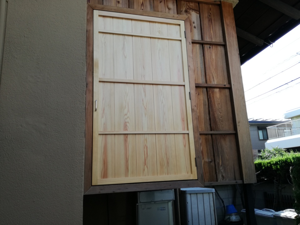 建具もばっちり納まりました。