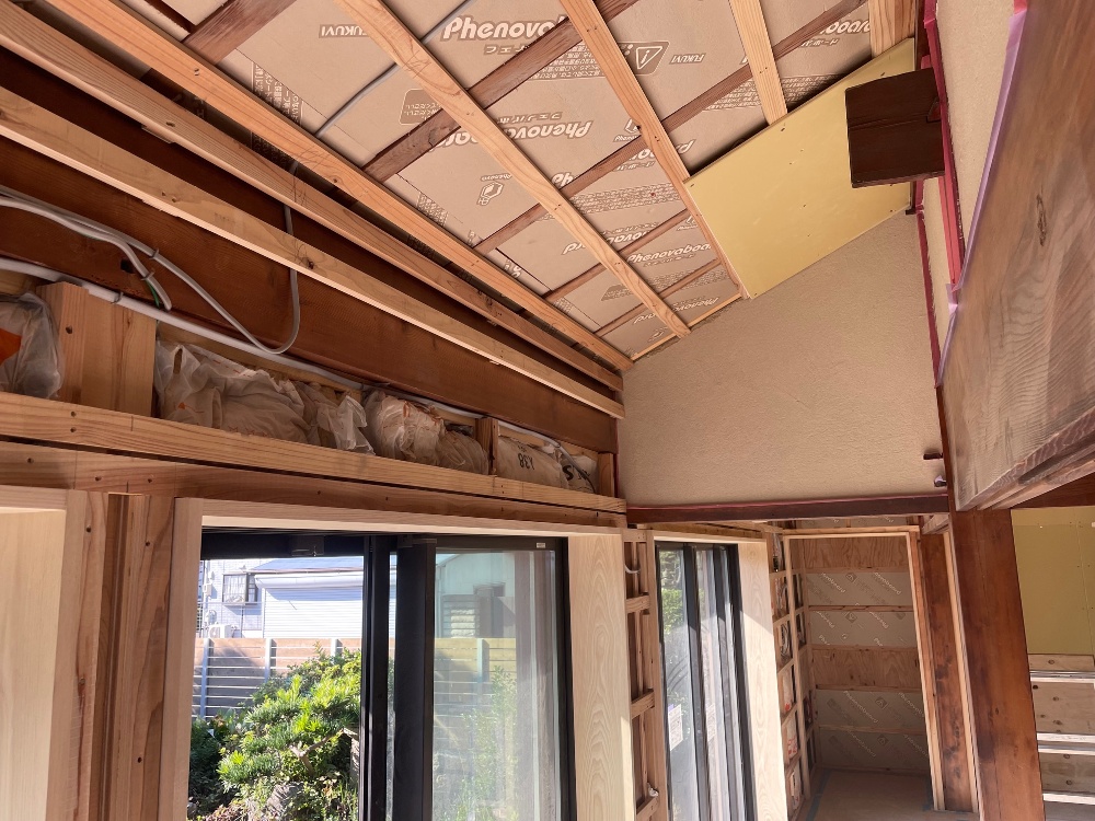 プラスターボード施工