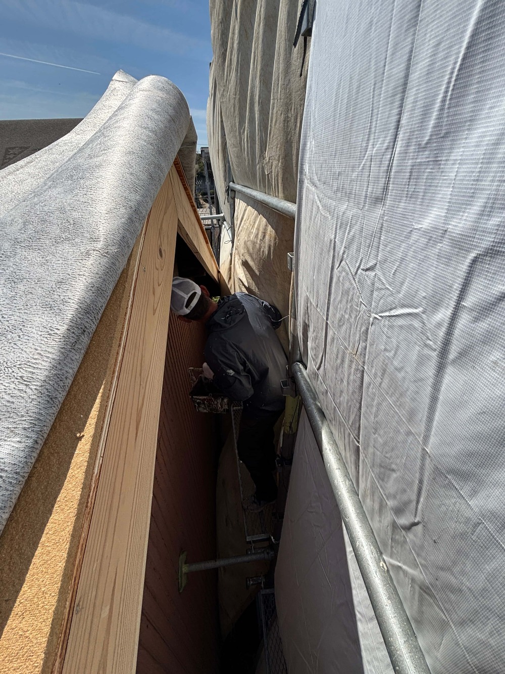 破風、鼻隠　塗装