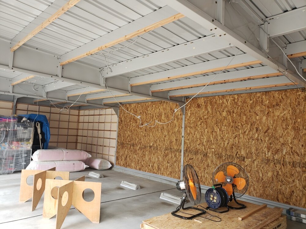 garageの断熱施工