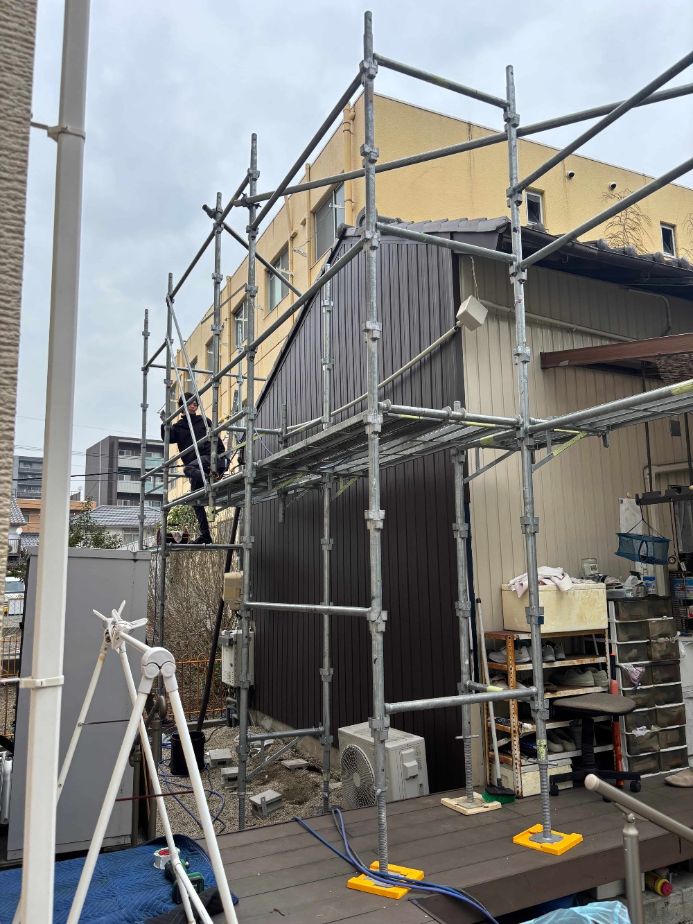 外壁トタン張替え