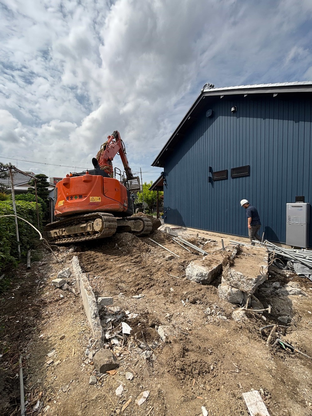 上屋解体完了しました。