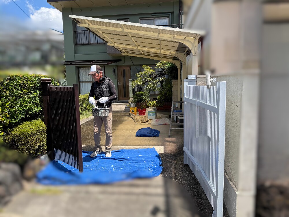 門扉塗装工事
