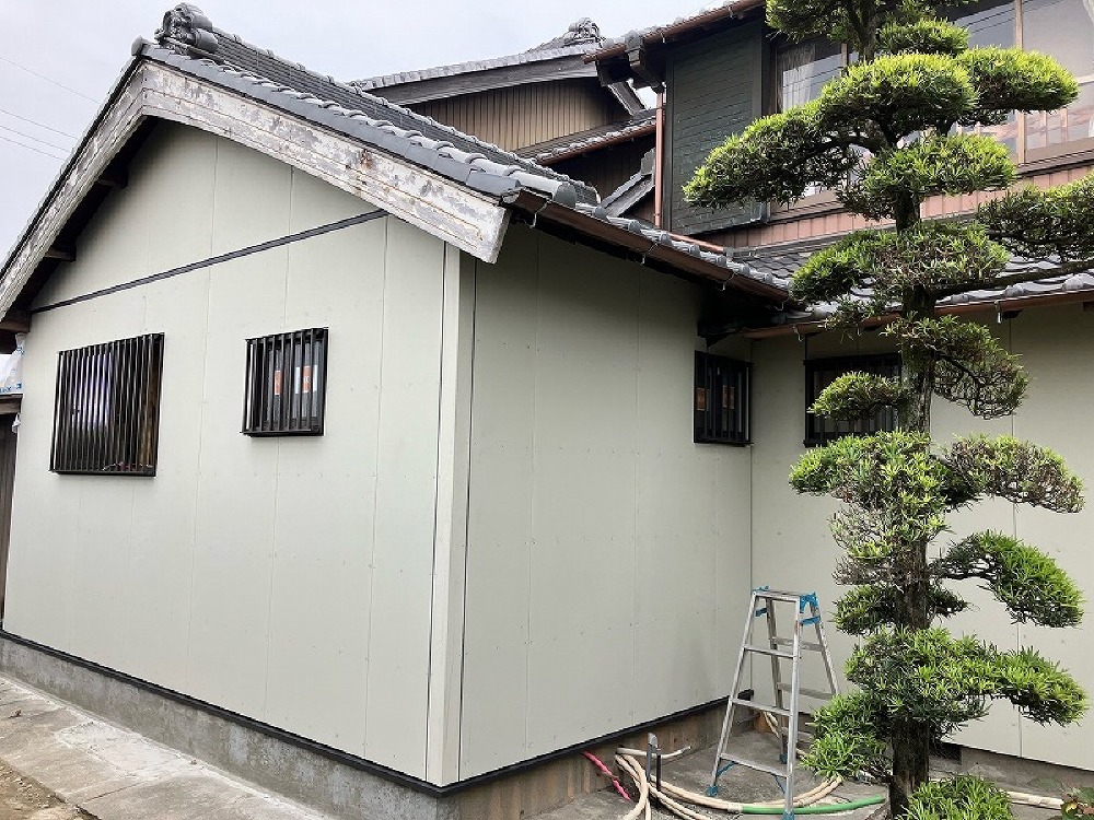 サイディング施工完了です（山本）