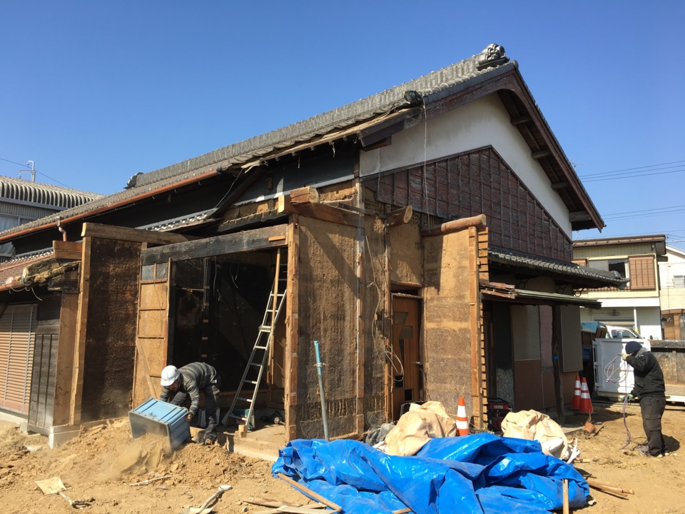 南面の解体もひと段落。