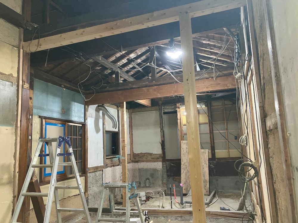 耐力壁下地施工