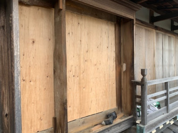 土壁保護板設置