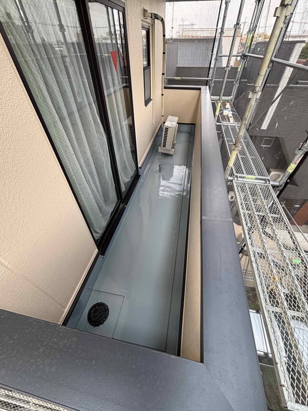 防水工事  順調に進んでいます。