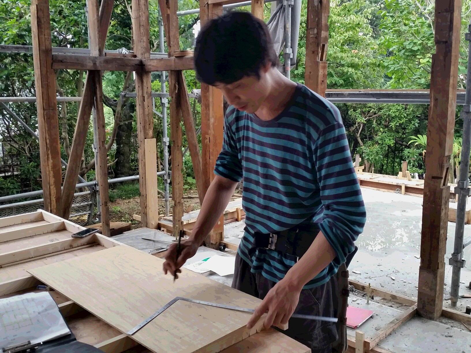 中川です、真剣な表情の寺西くん。