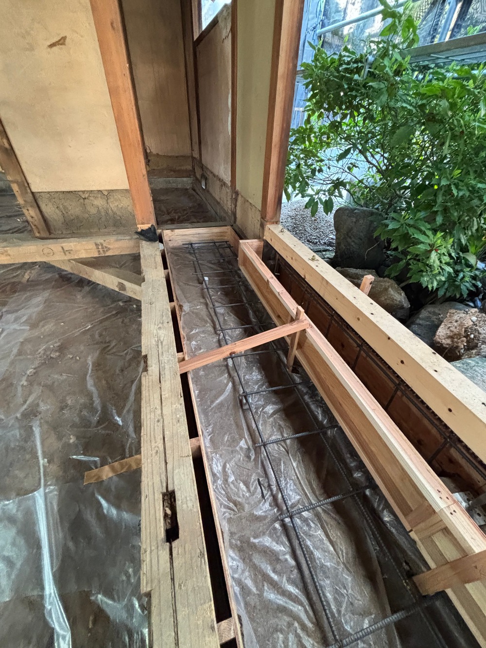 軒天下地を開始しました