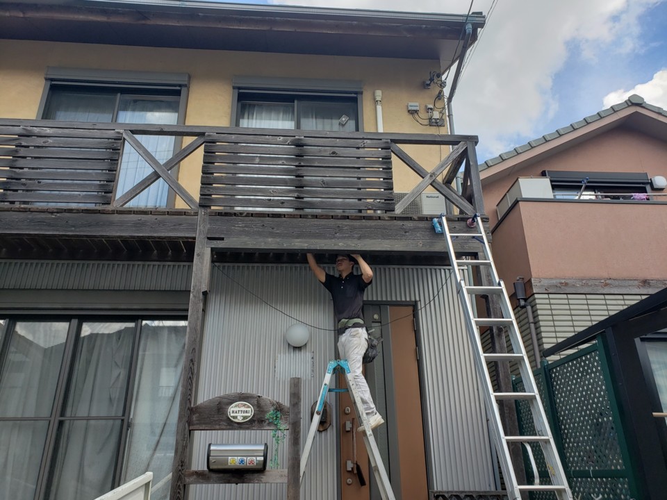 木製バルコニー