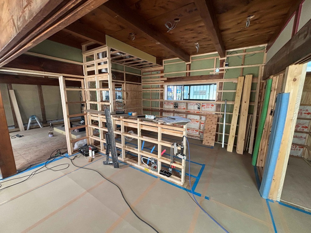 キッチン周りの下地