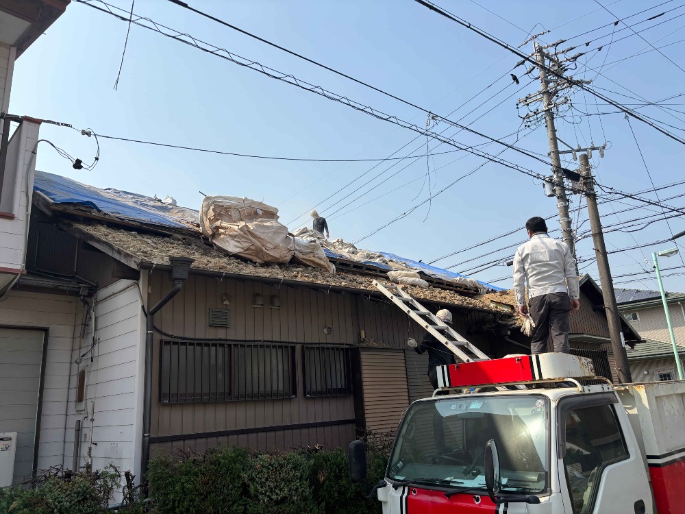 葺き土の撤去