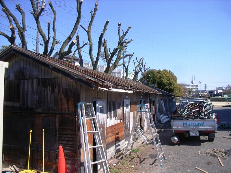 昭和高校　部室　クラブハウス　リノベーション　リフォーム　改装　名古屋市　天白区　松美建設