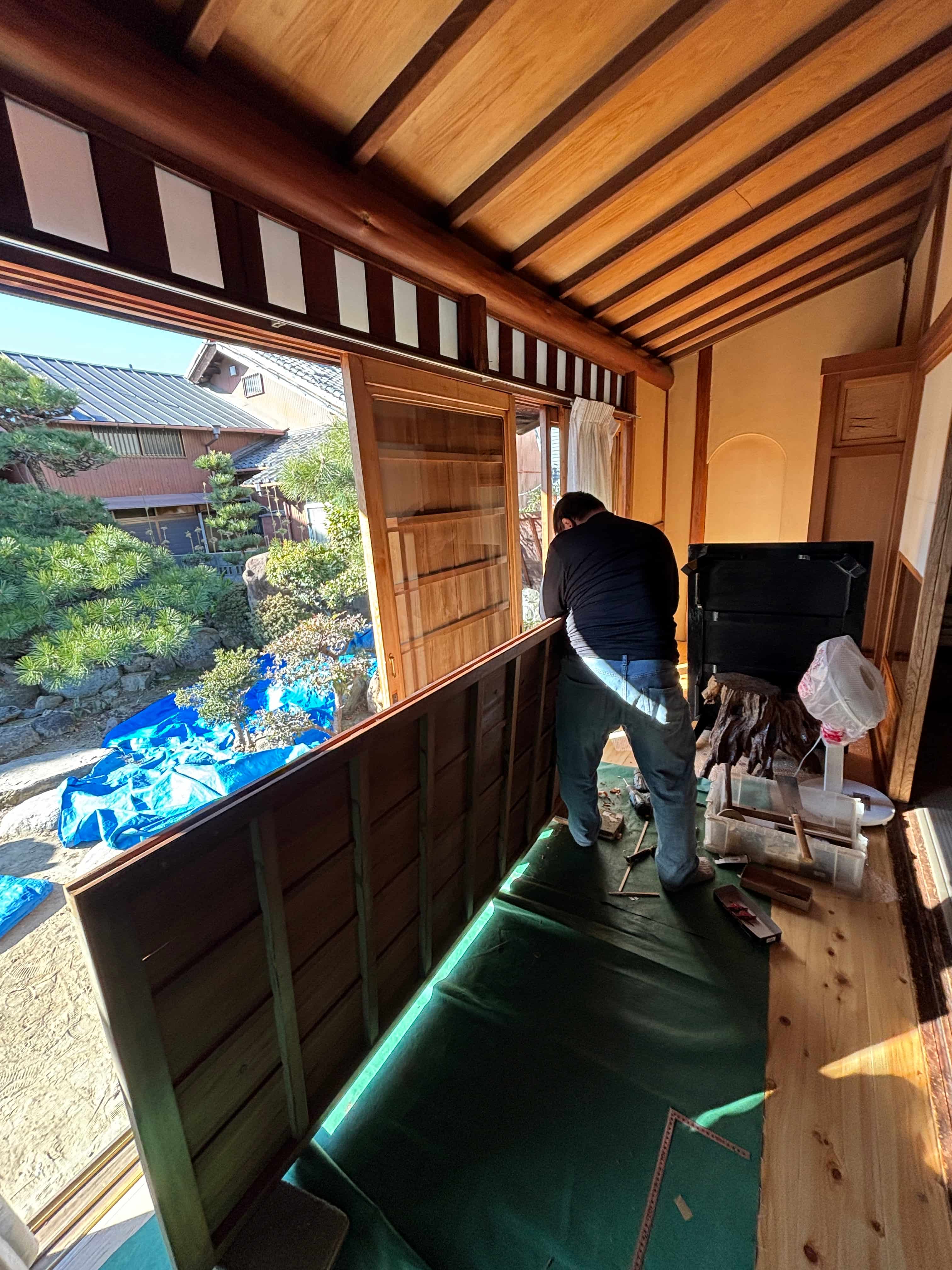 木製建具の調整