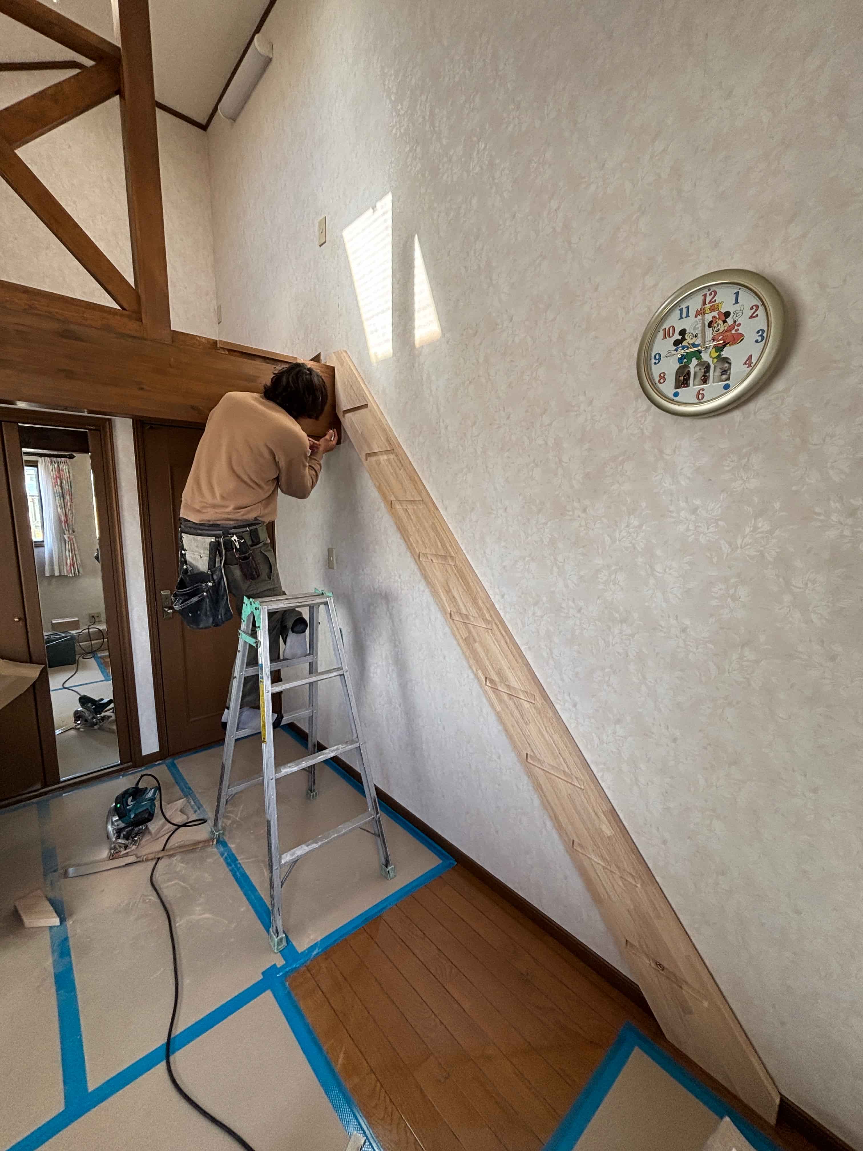 ロフト階段作成