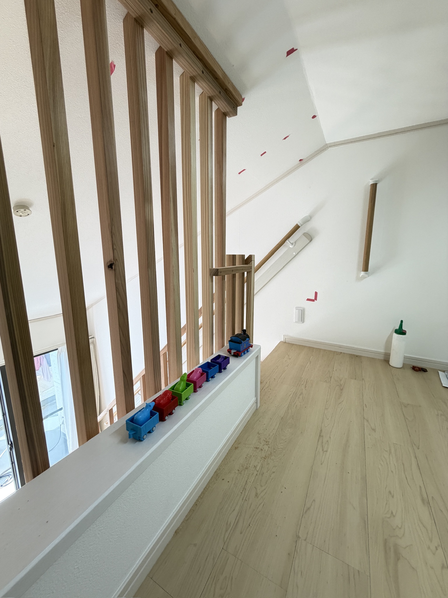 ロフト階段と転落防止柵の施工事例