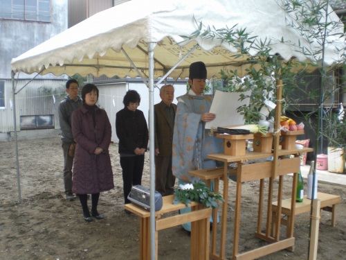 瑞穂区の新築注文住宅-地鎮祭②